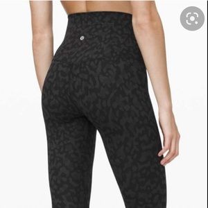Lululemon Super High Rise Align Camo Leopard Legging